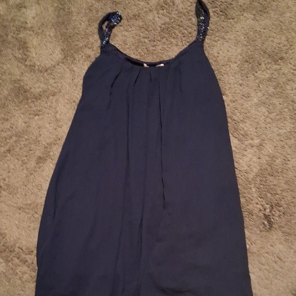 Elegant Navy Blue Women's Top